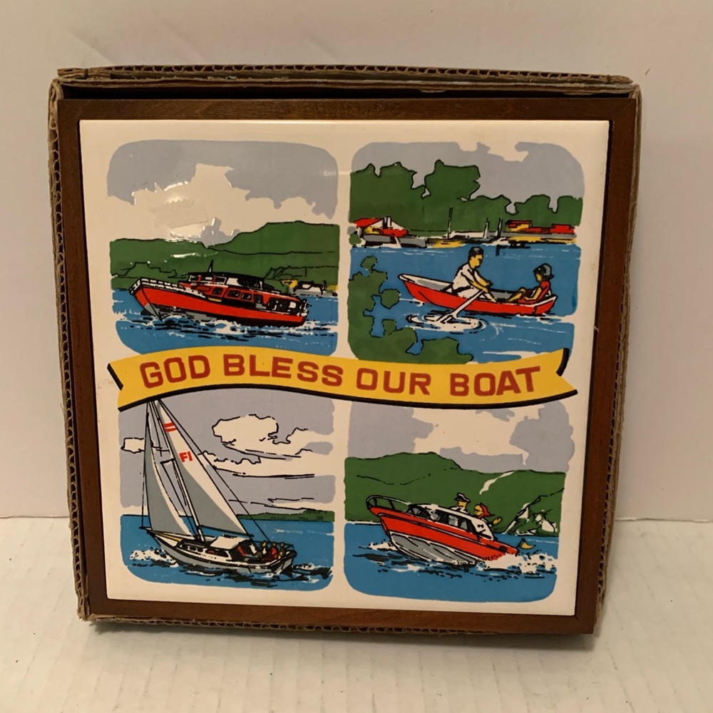 God Bless Our Boat Wall Hanging
